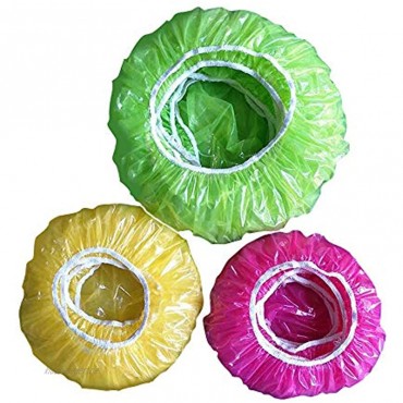 IWILCS Kunststoff Lebensmittel Abdeckung 60 Stück Schüsseln Tassen Abdeckhauben Wiederverwendbar Lebensmittel Abdeckung für Gemüse Frischeschutz oder für Zuhause Hotel Duschkappe