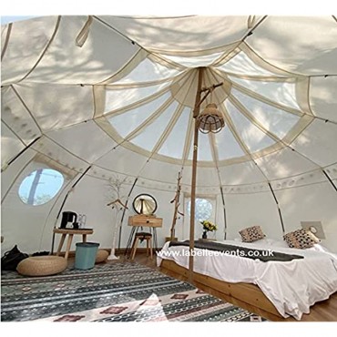 4 Meter Polycotton Wassertropfen-Zelt mit Dachfenster für alle Jahreszeiten