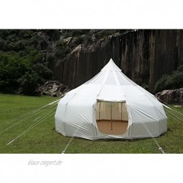 4 Meter Polycotton Wassertropfen-Zelt mit Dachfenster für alle Jahreszeiten