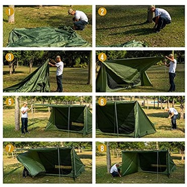Ankon Outdoor Camping-Zelt 4-Personen-Familienheim im Freien mit Veranda-Stil Zelt für Camping-Reisen DIY-Enthusiasten