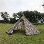 BAJIE Zelt Outdoor Wasserdicht Große Outdoor Pyramide Zelt Camping Tipi Kegel Tarnzelte