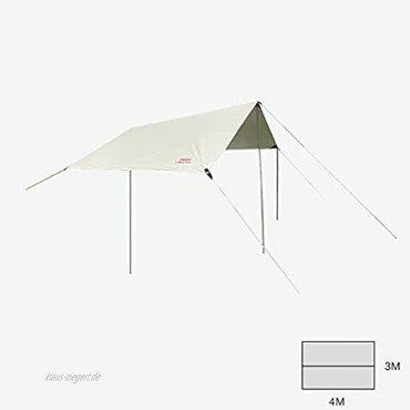 BBGS Camping Zeltplanenunterstand Leicht Wasserdicht Winddicht PU3000mm Plane mit 8 Aluminiumpfählen 8 Seile und Stangen für Camping Im Freien