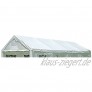 DEGAMO Ersatzdach Dachplane für Zelt 4x8 Meter PE Weiss 180g m² incl. Spanngummis …