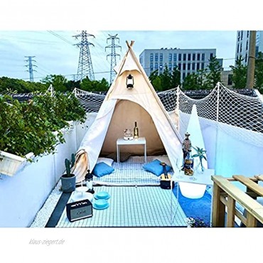 INSTRUMENT-AED Outdoor Camping Indisches Zelt Baumwollzelt 3-4 Personen Wasserdichtes Pyramidenzelt Erwachsenes Großes Raumturm Tipi-Zelt Einfach zu montieren