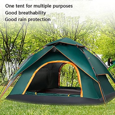 LJJLJJ Pop Up Zelt Kompaktes Zelt für Camping im Garten Leichtes Camping- und Wanderzelt 100% Wasserdicht und Anti-Moskito Grün