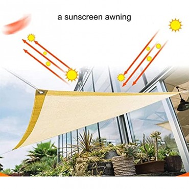 LJP Shade Sail Sonnen Segeltuch 1x1m,2x3m sonnensegel rechteckig Wärmeisolierung Sonnenschutz Atmungsaktiv Für Terrassen Außenbereich Pflanze 90% UV-Schutz Sandfarbe Shade Tarp5*6m（16'*20'）