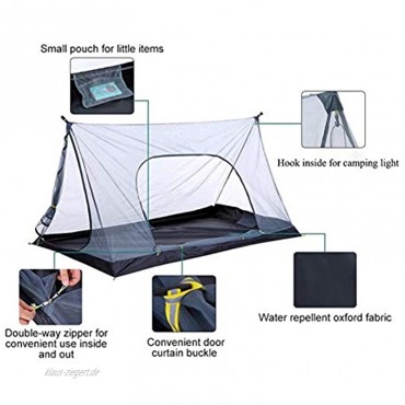 YYDMBH Firstzelt Ultralight Summer Mesh Zelt 1-2 Person im Freien Camping Zeltabweisende Nettozelt Strandnetzzelte