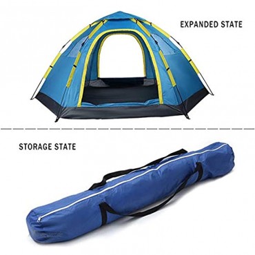 Zelt Portable 3-4 Person Outdoor Camping Zelt Sechseck Rucksackzelt Doppelschicht Wasserdichtes Wandern für 4 Jahreszeiten Aufwärtszelt UV geschützt Wasserdicht trekkingzelt