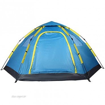 Zelt Portable 3-4 Person Outdoor Camping Zelt Sechseck Rucksackzelt Doppelschicht Wasserdichtes Wandern für 4 Jahreszeiten Aufwärtszelt UV geschützt Wasserdicht trekkingzelt
