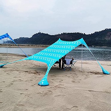 ZNWEATCZ Strandschattenüberdachung Strandmuschel Leicht Zu Tragen Stabile Winddichte Aufklappbare Zelte für Erwachsene Zum Angeln Picknickreisen Casual