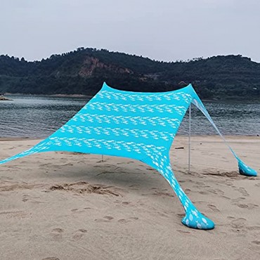 ZNWEATCZ Strandschattenüberdachung Strandmuschel Leicht Zu Tragen Stabile Winddichte Aufklappbare Zelte für Erwachsene Zum Angeln Picknickreisen Casual