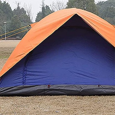 Ankon Tragbare Familie Camping Zelt Feiertagszelt Große Kuppelzelt wasserdichte Familie Camping Naht auf dem Boden für Rucksackfischen Color : Orange