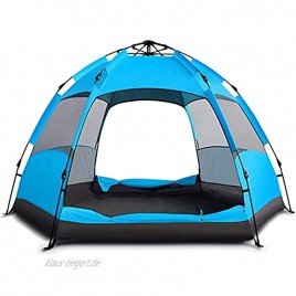 Ankon Zelte zum Campingwasserdichte Zelte für Camping Kuppelzelt für Camping Camping Zelt Doppelschichtzelte Familie Outdoor Camping Beach Zelt Color : Blue Size : 240x200x135cm