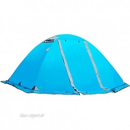 Automatisch zusammengefügtes Doppelschichtzelt 2 3 Camping Kuppelzelt beliebtes Zelt tragbares Strandzelt Peacockblue