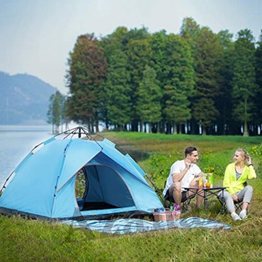 Azanaz Kuppelzelt Campingzelt Mit 2-3 Personen 190t Wasserdicht Tragbar Strandzelt Geeignet FüR Familie Garten Camping Strand 200x150x125cm（6.5x4.9x4.1ft）