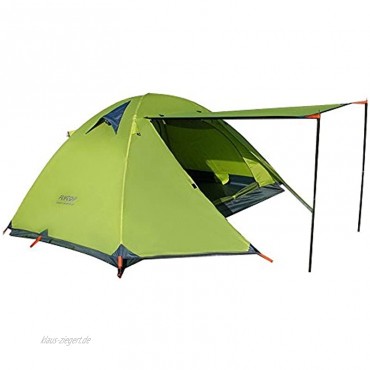 FLYTOP 3-4 Jahreszeiten 1-2 Personen doppellagiges Zelt für Rucksackreisen Aluminiumstange winddicht wasserdicht für Camping Wandern Reisen Klettern – einfacher Aufbau