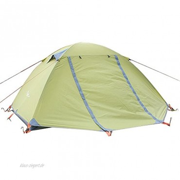 FLYTOP 3-4 Jahreszeiten 1-2 Personen doppellagiges Zelt für Rucksackreisen Aluminiumstange winddicht wasserdicht für Camping Wandern Reisen Klettern – einfacher Aufbau