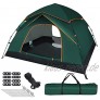 GEEDIAR Camping Zelt 3-4 Personen Zelt Wasserdicht UV Schutz Ultraleichte Kuppelzelt für Familiengarten Camping Trekking