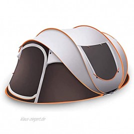 GHJA Automatisches Pop-up-Zelt Camping Outdoor-Kuppelzelt für wasserdichtes schnell zu öffnendes Familien-Campingzelt 5-8 Personen Überdachung mit Tragetasche