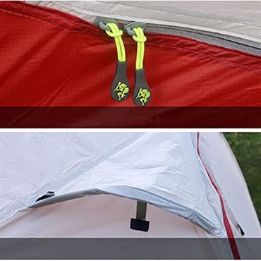 HYAN Kuppelzelte Campingzelt 4 Person Einfache Einrichtung Doppelschicht Wasserdichter 3 Saisontunnelzelt für Familienwanderung Radfahren Camping Zelt