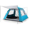 MaxDal Tragbares Camping-Kuppelzelt Sofortige Pop-up-Zelte Schnelle Und Schnelle Einrichtung 3-4 Personen Zelt Für Erwachsene Color : Blue Size : 210×210×140cm