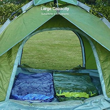 NACATIN Zelt 3 4 Personen Ultraleichte Camping Zelte 3-4 Saison Sofortiges Aufstellen für Camping Rucksackreisen Wandern und andere Outdoor-Aktivitäten