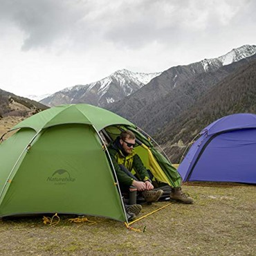 Naturehike Cloud Peak Hexagon Zelt 4 Jahreszeiten Rucksackzelt für 2-3 Personen Wandern Camping im Freien mit Zeltboden