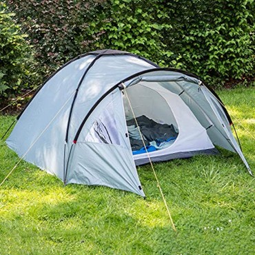 skandika Dale 3 Personen Zelt Kuppelzelt für 3 Mann Campingzelt mit Moskitonetz Leicht Trekkingzelt Wasserdicht Zelt für Camping Outdoor und Wandern
