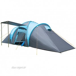 skandika Kuppelzelt Hammerfest für 8 Personen | Campingzelt mit eingenähtem Zeltboden Sleeper Technologie mit schwarzen Kabinen 2 Schlafkabinen Moskitonetze 2 m Stehhöhe 2000 mm Wassersäule