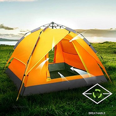 Sports Life Vollautomatische Zelt 3 Bis 4 Mann Regenschutz Zelt Multifunktions Outdoor-Zelt Großes Kuppelzelt Mit Voller Stehkopfhöhe Family Camping