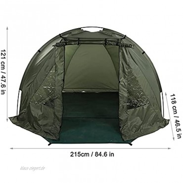 Tragbares Angelzelt 1 und 2 Personen Camping Winddicht Wasserdichtes Zelt mit Fenster Ultraleicht Zelte Kuppelzelt Für Trekking Outdoor 215 x 121 x 118 cm