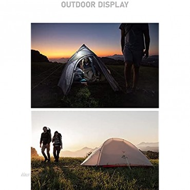 2 Ultraleichte Zelte Freistehende 20D Stoff Campingzelte für 2 Personen mit freistehender Matte