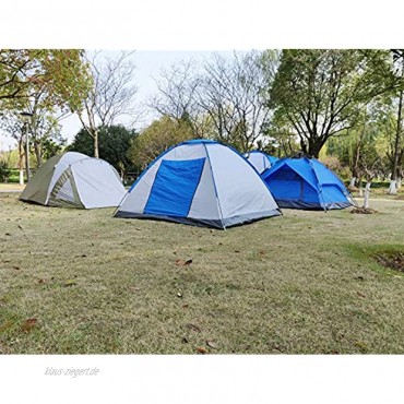 Climecare Zelt 2-3-4 Personen,Familienzelt Kuppelzelt Outdoor Wasserdicht Campingzelt Iglu-Zelt Silber beschichtete Faser 210x210x130cm