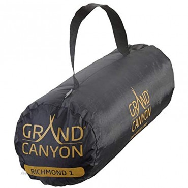 Grand Canyon Richmond 1 Tunnelzelt für 1 Person | Ultra-leicht wasserdicht kleines Packmaß | Zelt für Trekking,Camping,Outdoor | Blue Grass Blau