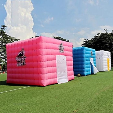 HXML 1.Cube Aufblasbares Zelt-Überdachung bewegliche Faltbare Platz Cabana Kinderspielhaus für Camping Parteien 4.6X4.6X3.6M,Rosa