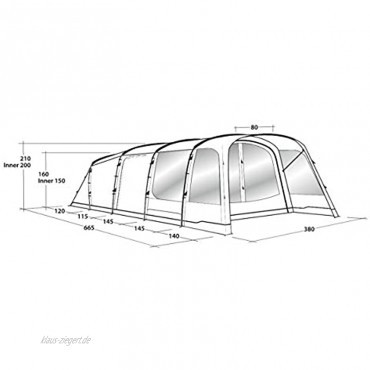 Outwell Greenwood 6 Zelt 2021 Camping-Zelt