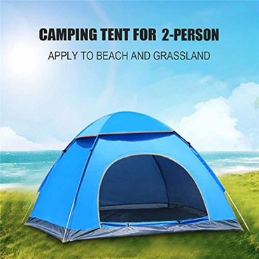 Auntwhale Instant Pop-Up-Zelt tragbar automatische Kuppel Outdoor-Camping-Zelt UV-Schutz für 2 Personen blau 200 x 140 x 110 cm für Outdoor-Aktivitäten Camping Strand Garten