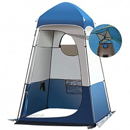 Camping Duschzelt Tragbar Toilettenzelt Pop up Zelt Outdoor Umkleidezelt mit Dusche für Camping Beach 160 × 160 × 240 cm