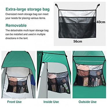 Camping Toilettenzelt riggoo Duschzelt Pop Up Umkleidezelt Privatsphäre Toilette Umkleidekabine Lagerzelt Mobile Outdoor WC Zelt für Camping & Beach mit TragetascheUV 50+