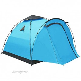 Festnight Wurfzelt 3 Personen Wasserdicht Pop Up Zelt 3 Personen Campingzelt Sekundenzelt Kuppelzelt mit Tragetasche Outdoor Zelt Tent für Camping Trekking Wandern Blau