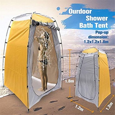 Instant-tragbares Sichtschutzzelt Duschzelt WC-Zelt Umkleidekabine Regenschutz mit Fenster für Camping und Strand faltbar mit Tragetasche – leicht und robust