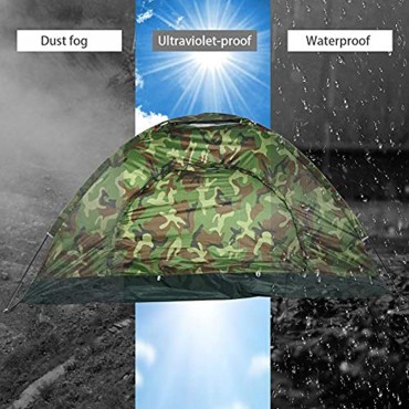Keenso Outdoor Camping Zelt Outdoor Camouflage Wasserdicht UV Schutz Camping Zelt 2 Personen Outdoor Baldachin Zelt für Camping Wandern