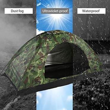 MAGT Camping-Zelt Wasserdicht Eine Person Zelt- Außen Tarnung UV-Schutz for das kampierende Wandern 200 * 100 * 100 cm Farbe : Grün