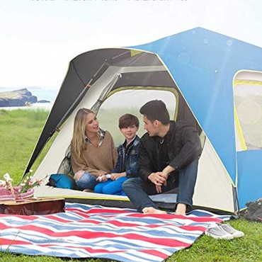 MXYPF Wurfzelt Pop Up Zelt,Familiencampingzelt Für 3-4 Personen Wasserdichtes Sonnenzelt Im Freien Für 3 Jahreszeiten Einfache Installation Leicht Zu Tragen 240 × 240 × 145 cm