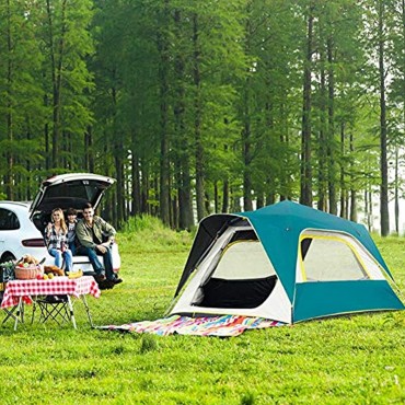 MXYPF Wurfzelt Pop Up Zelt,Familiencampingzelt Für 3-4 Personen Wasserdichtes Sonnenzelt Im Freien Für 3 Jahreszeiten Einfache Installation Leicht Zu Tragen 240 × 240 × 145 cm