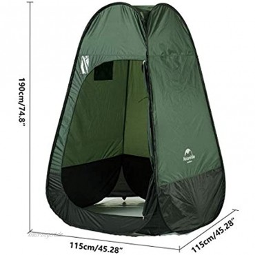 Naturehike Pop-Up-Duschzelt tragbar Umkleidekabel Sichtschutz Zelte für Outdoor Camping Strand WC und Foto-Shooting mit Tragetasche