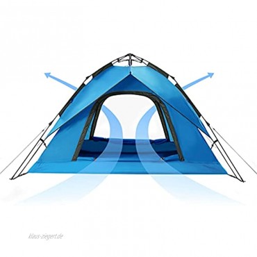Naturehike Wurfzelt Pop-up-Zelt 3-4 Personen Campingzelt Dual-Use-Automatikzelt Tragbares Familienzelt für Strand Picknick Garten