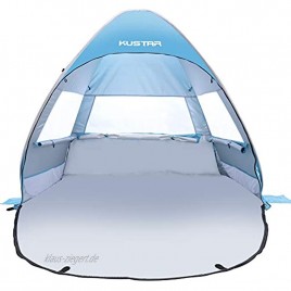 Pop-Up-Zelt Strandzelt für 2-3 Personen LSF 50+ für UV-Sonnenschutz automatisch sofort tragbar Kuppelzelt 4 Seiten Belüftungsdesign Sonnenschutz Familienzelt für Camping Angeln Picknick