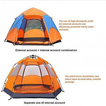Pop Up Zelt Ultraleichte 3 bis 4 Personen Camp Wurfzelt Doppeltür mit Netz Großer Raum Leichtes Zelt Doppelschichtig Wasserdichtes Faltbare Campingzelt 3 Jahreszeiten Kuppelzelt
