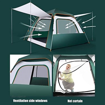 T-Day Zelt Strandzelt Wurfzelt Pop Up Zelt Automatische Instant-Zelt 3-4 Personen-Familien-Outdoor-Camping-Zelt wasserdichtes Vinyl Regenschutz verdickte wanderndes Zelt